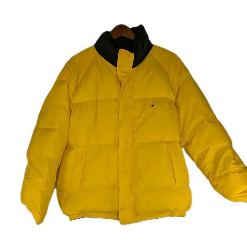 Vintage Nautica Jacket Mens Xxl Reversible‎ Duck Down Puffer Coat Outdoor